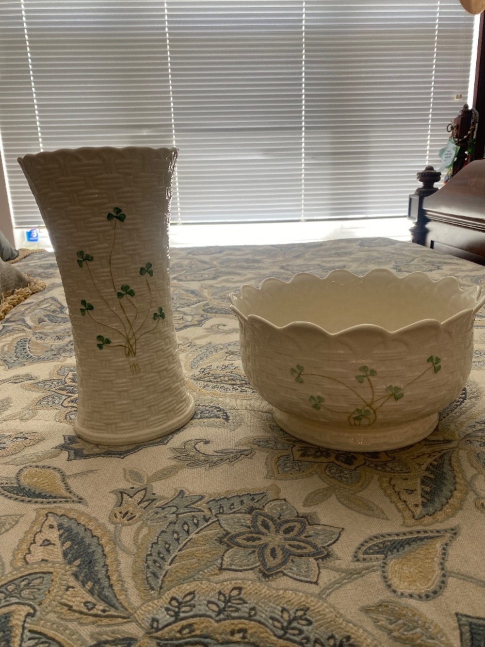 Belleek bowl and or flower vase
